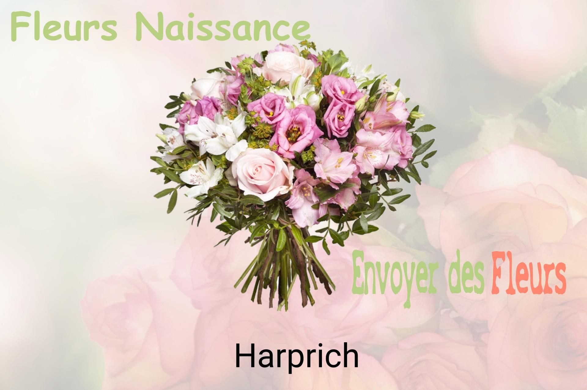 Bouquet de fleurs de naissance livré à Harprich