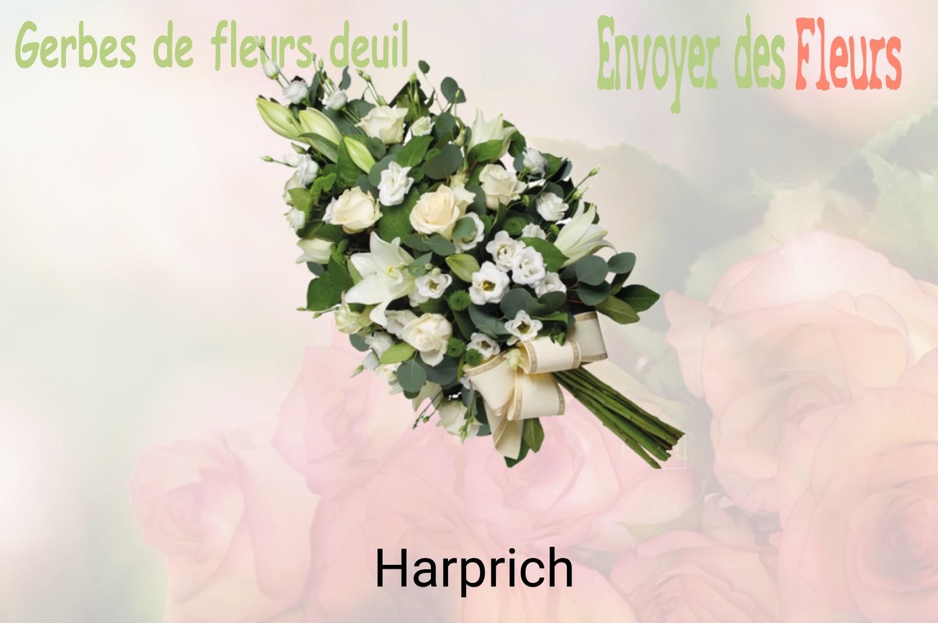 Gerbe de fleurs de deuil livrée à Harprich